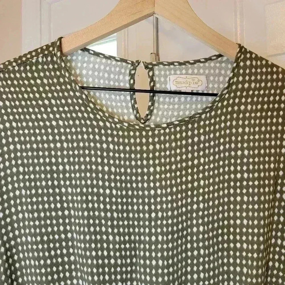 Mud Pie Olive Green Long Sleeve Dress - Picture 5 of 9